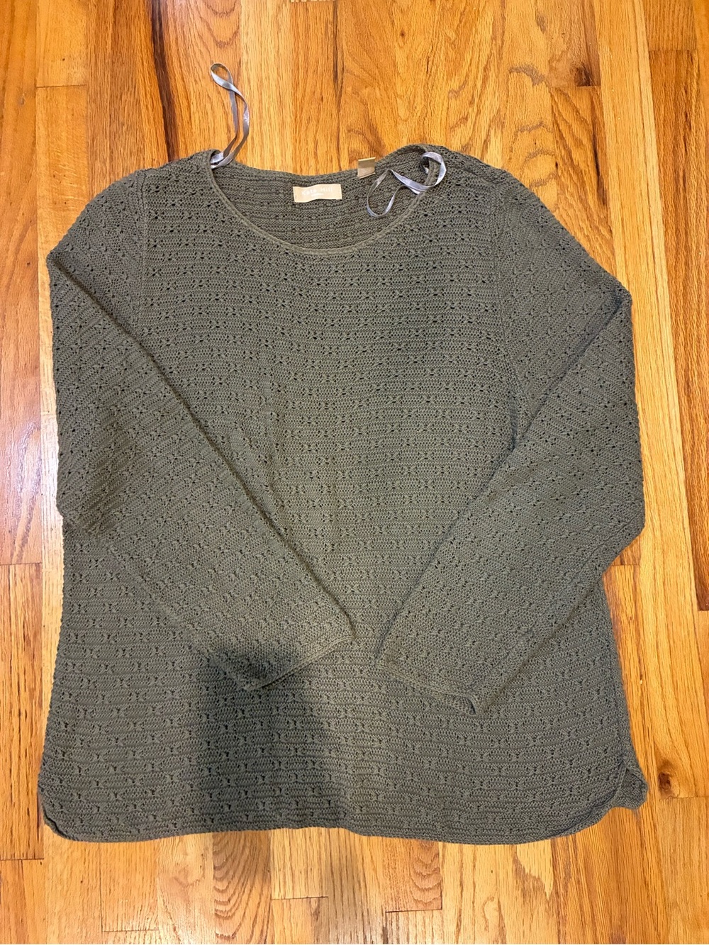 Y2K Olive Green Kate Hill Knit Sweater